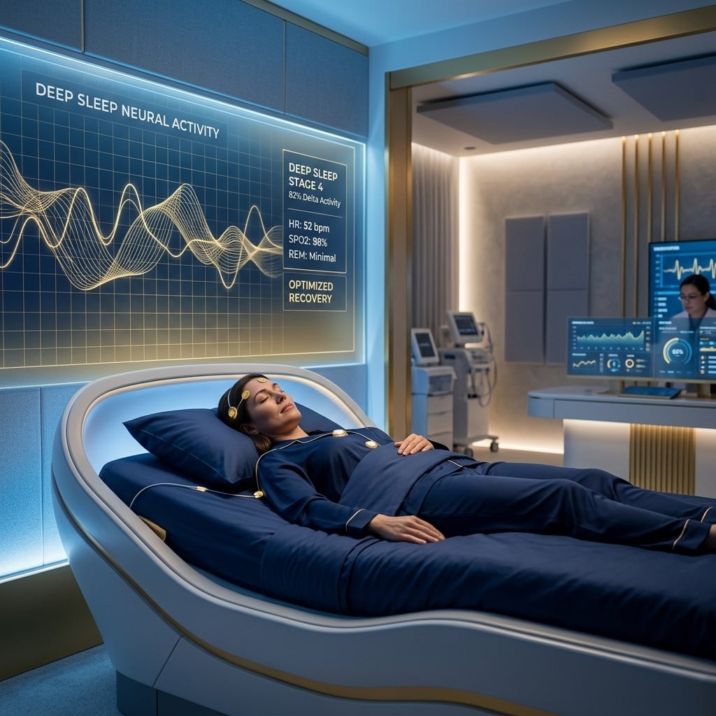 Serene deep sleep environment and clinical wellness
