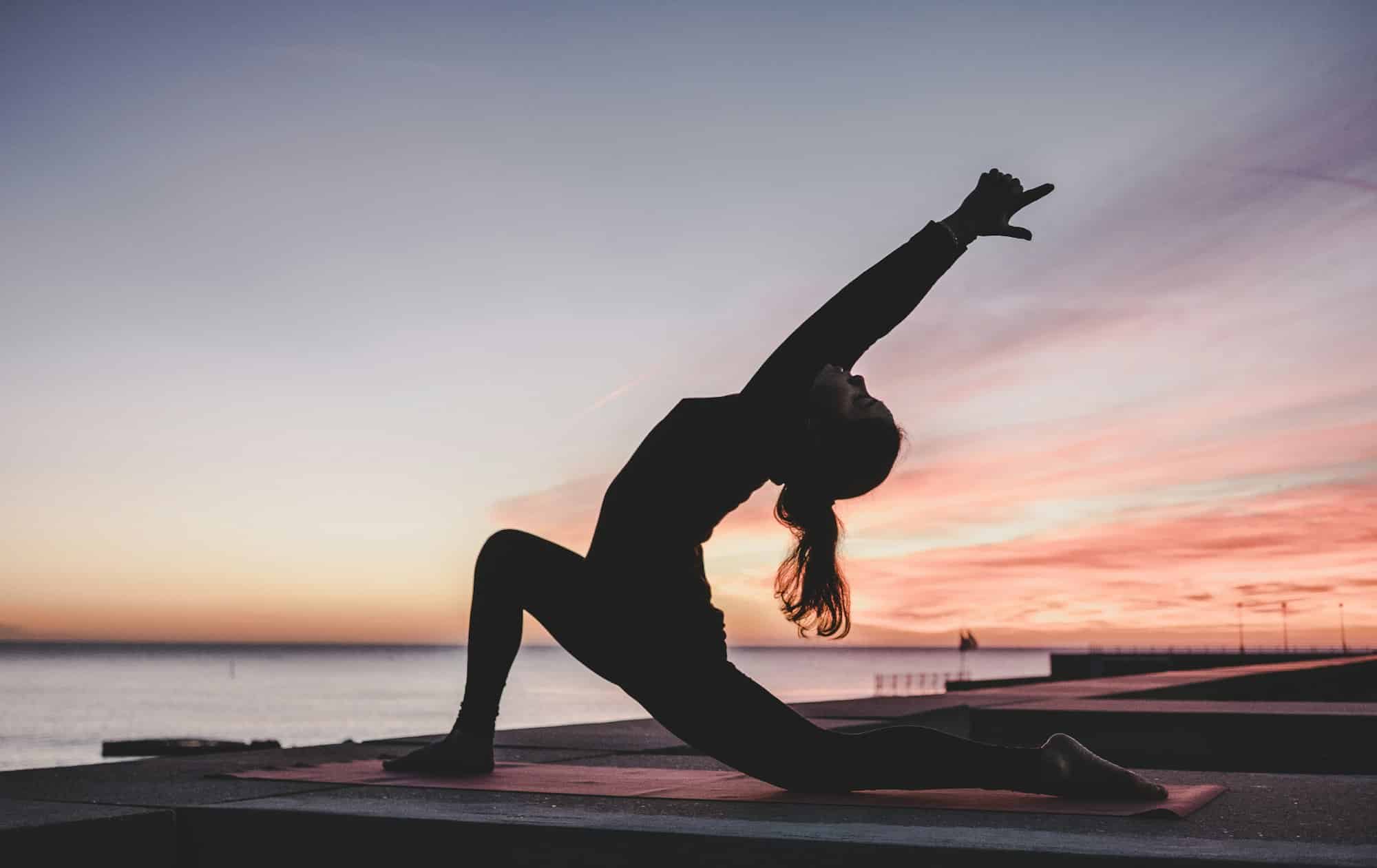 Gentle evening stretching and restorative yoga