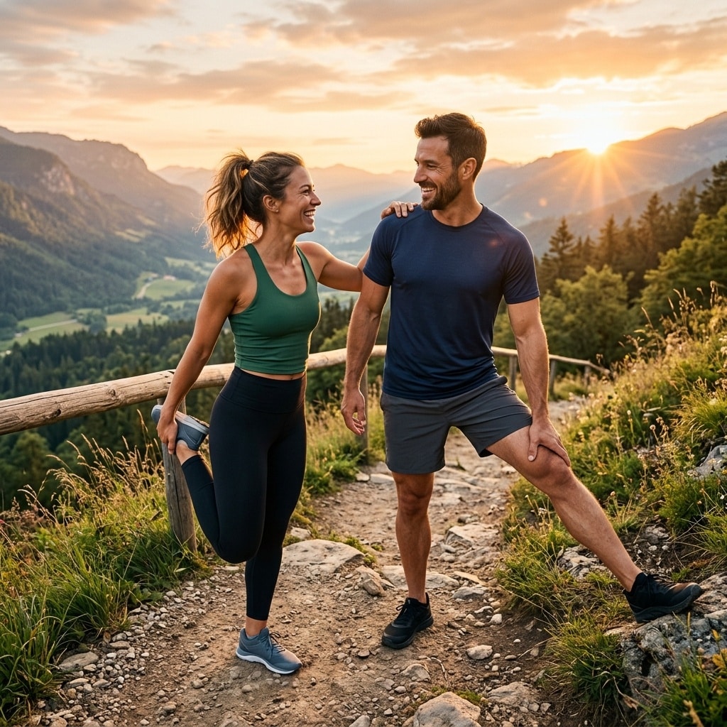A person integrating movement into their daily lifestyle